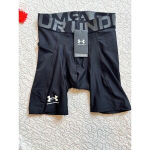 Under Armour Mens HeatGear Armour Compression Shorts Black Size Small